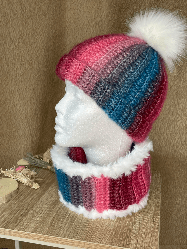 Ensemble bonnet / tour de cou