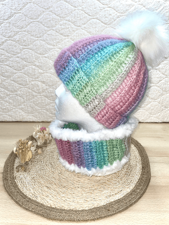 Ensemble bonnet / tour de cou