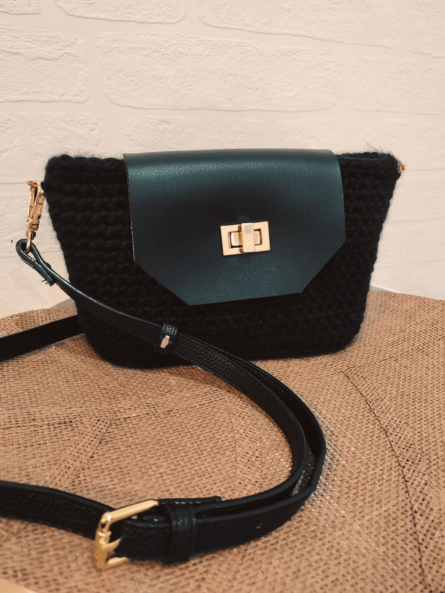 Sac bandoulière élégant noir