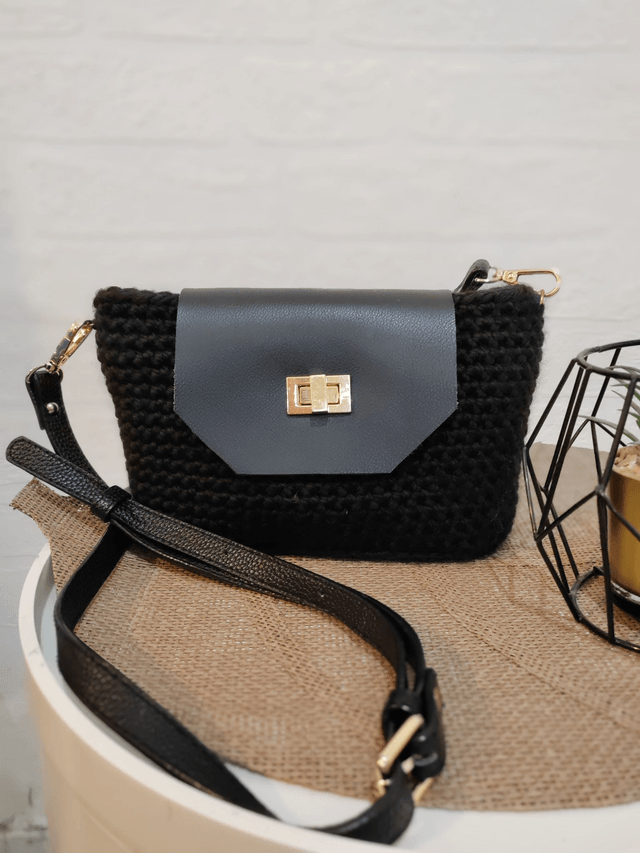 Sac bandoulière élégant noir