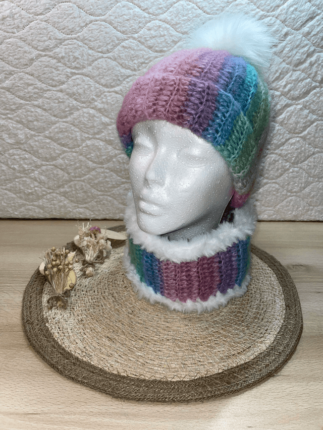Ensemble bonnet / tour de cou